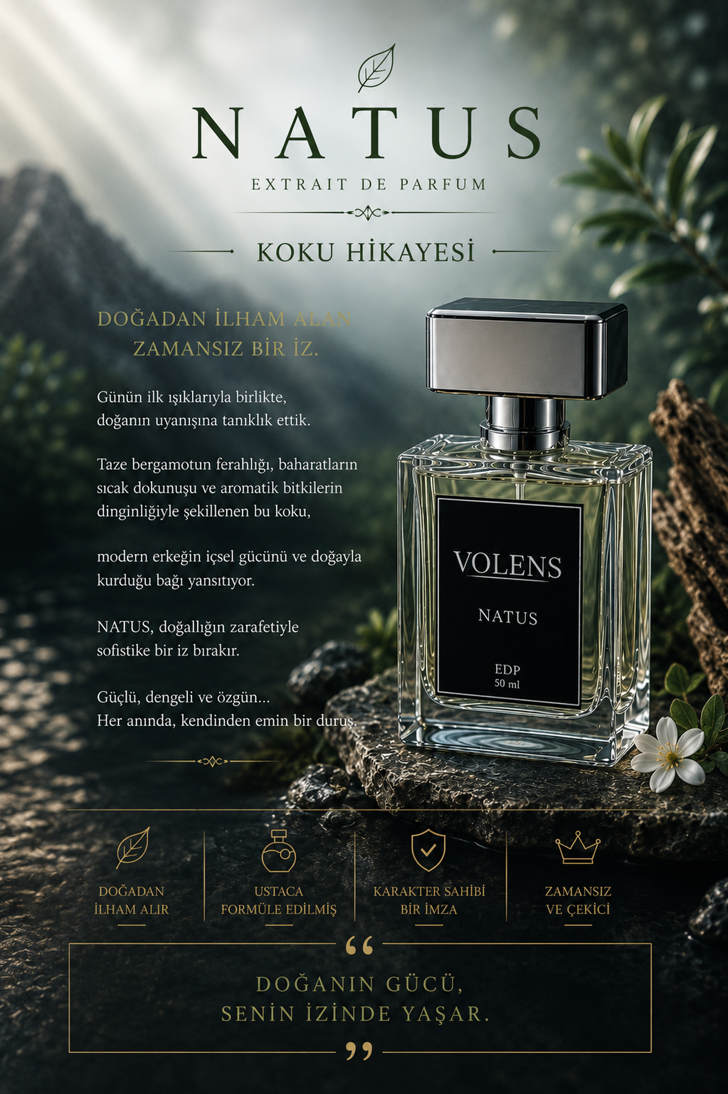Natus EDP 50 ml - Exclusive Erkek Parfüm - Görsel 4
