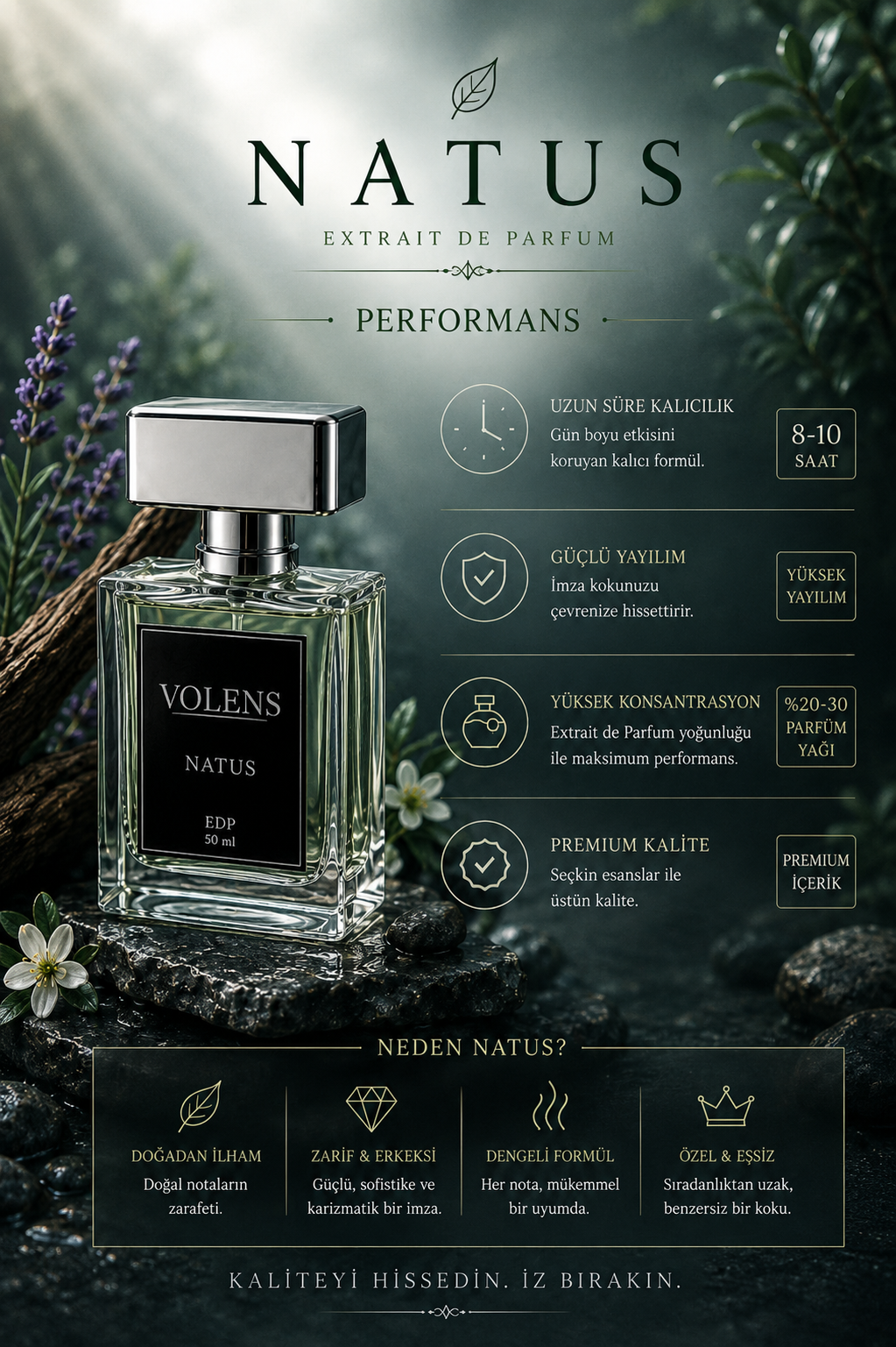 Natus EDP 50 ml - Exclusive Erkek Parfüm - Görsel 3
