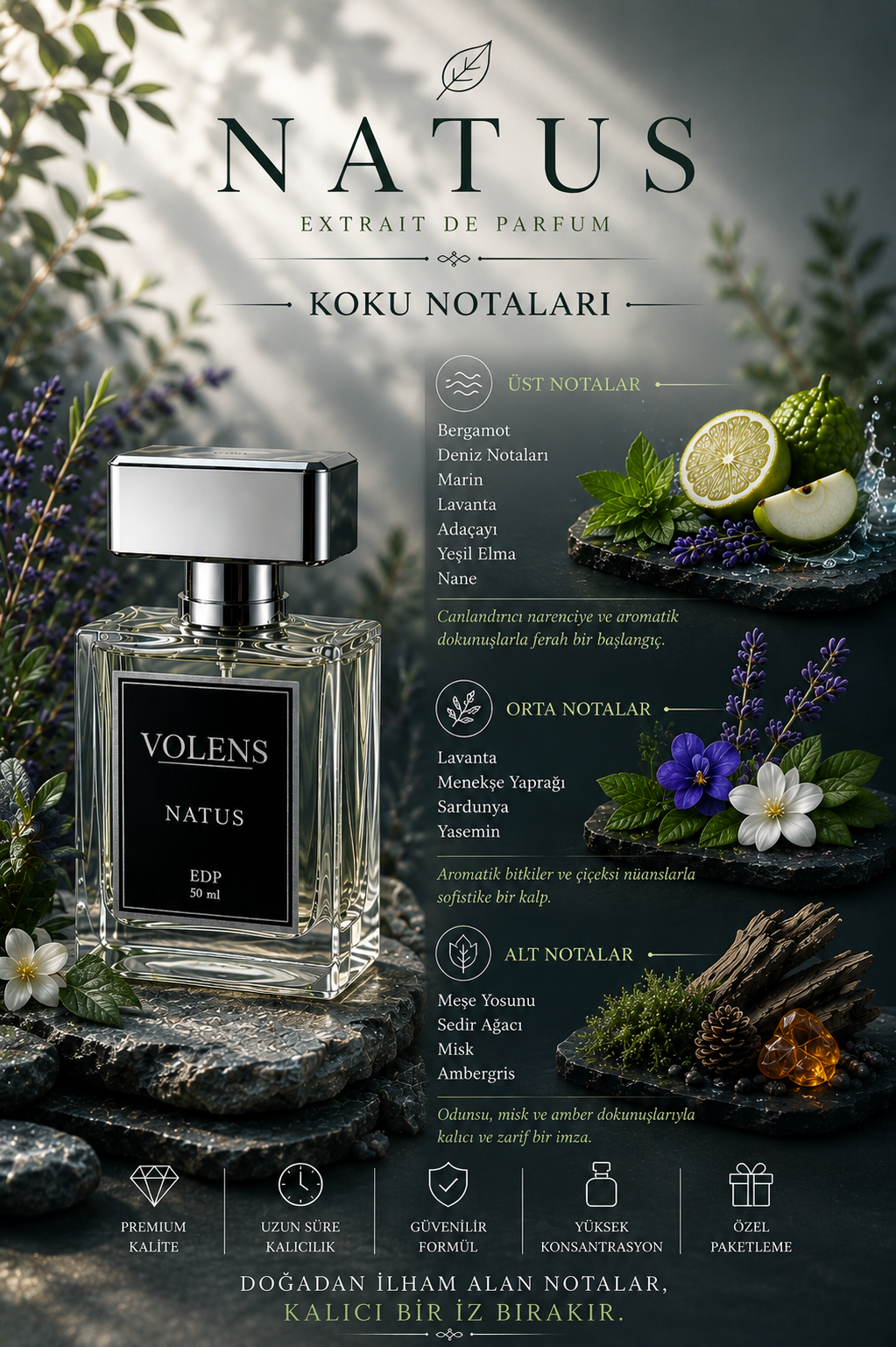 Natus EDP 50 ml - Exclusive Erkek Parfüm - Görsel 2