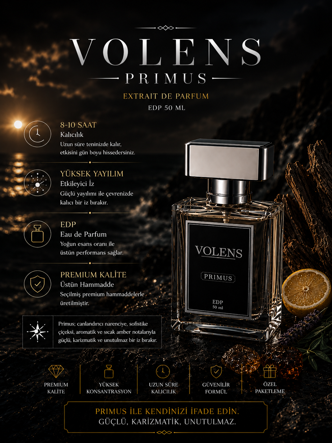 Primus EDP 50 ml - Exclusive Erkek Parfüm - Görsel 3