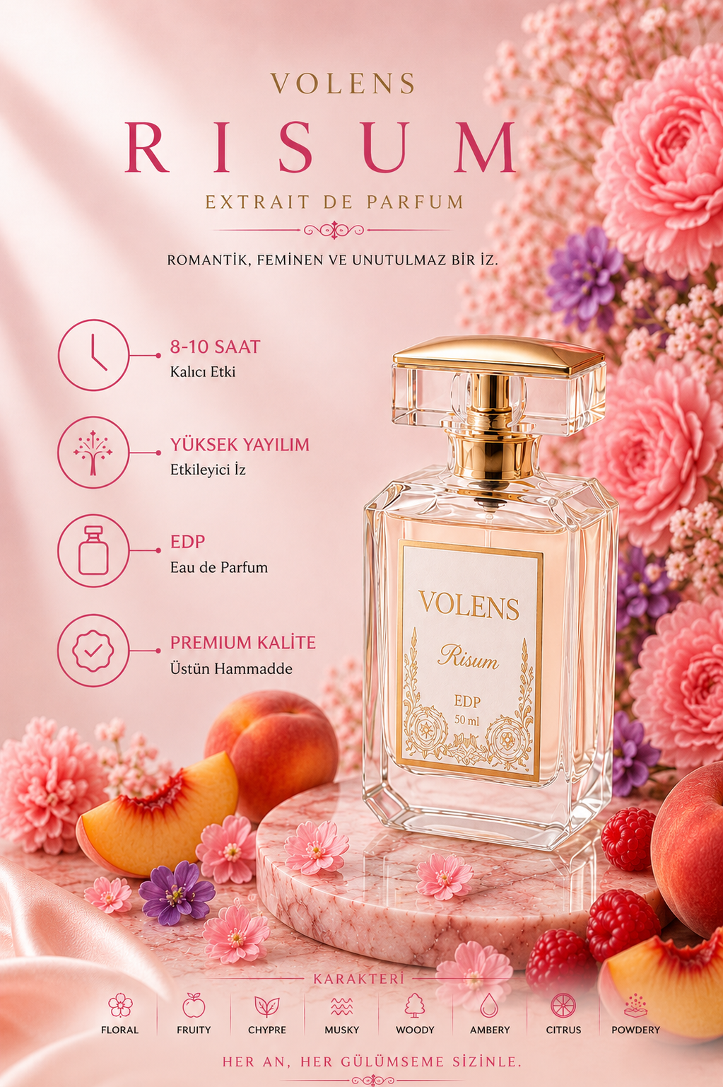 Risum EDP 50 ml - Exclusive Kadın Parfüm - Görsel 3